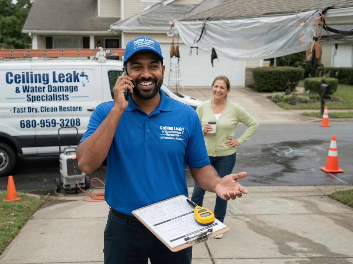 Ceiling Leak Cleanup Sunray, TX FAQs